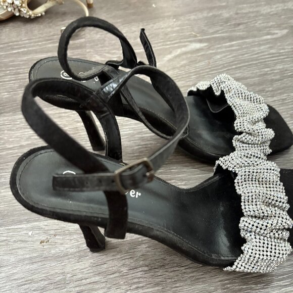 WOMENS FOREVER NATALY OPEN TOED HEELS IN SIZE 8.5 - Picture 4 of 6
